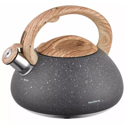 Klausberg Czajnik Klausberg KB-7250 z gwizkiem 2,7L Granit Wood KB-7250