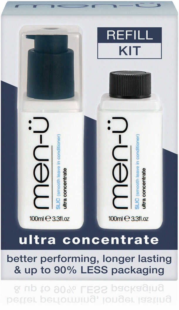 men-u refill kit - męska odżywka do włosów bez spłukiwania SLIC 2x100 ml