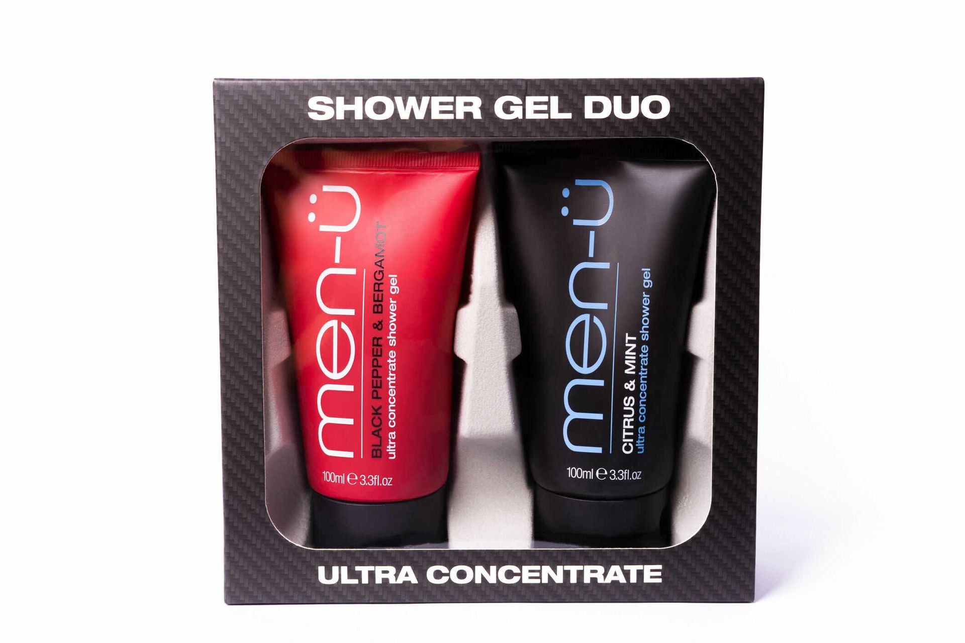 men-u Męski zestaw pod prysznic - żel bergamotka i czarny pieprz & cytrusy i mięta 100ml