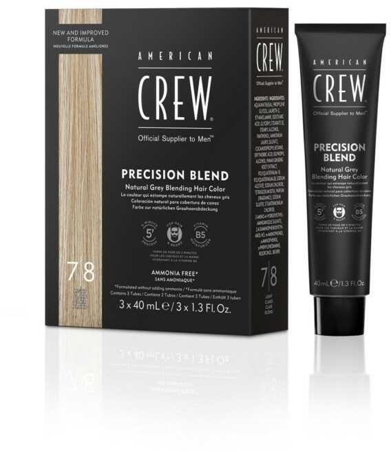 American Crew Precision Blend Odsiwiacz repigmentacja Kolor jasny 7-8 3x40ml