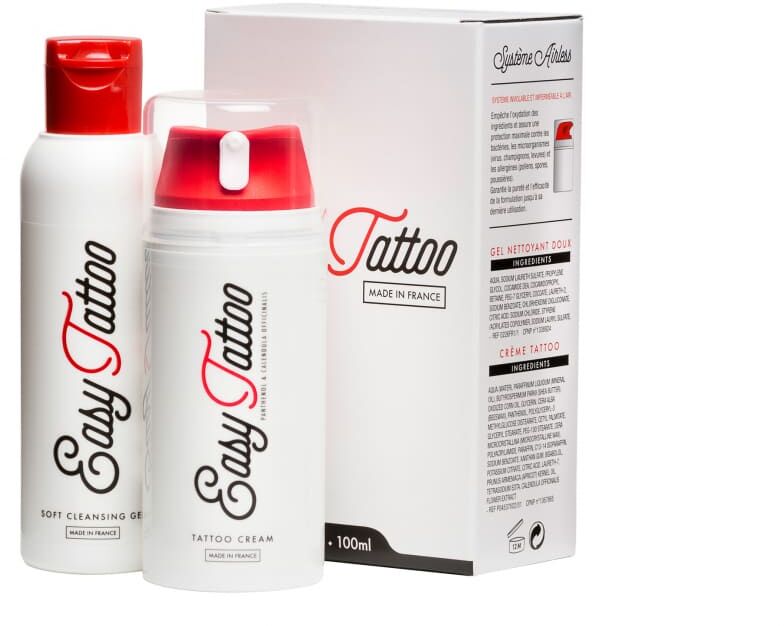 Easytattoo Zestaw do pielęgnacji tatuażu krem 100ml + żel 125ml