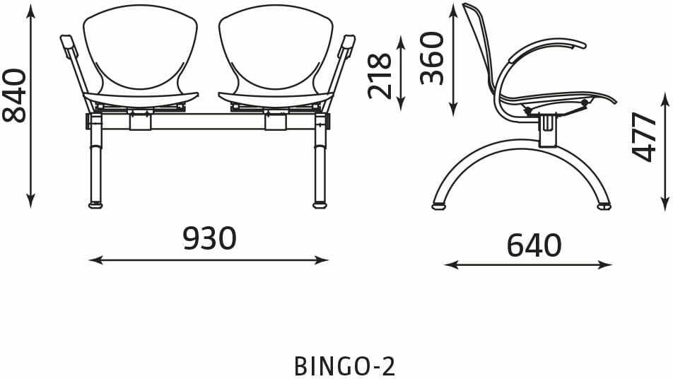 Ławka Nowy Styl BINGO-2 SEAT PLUS 