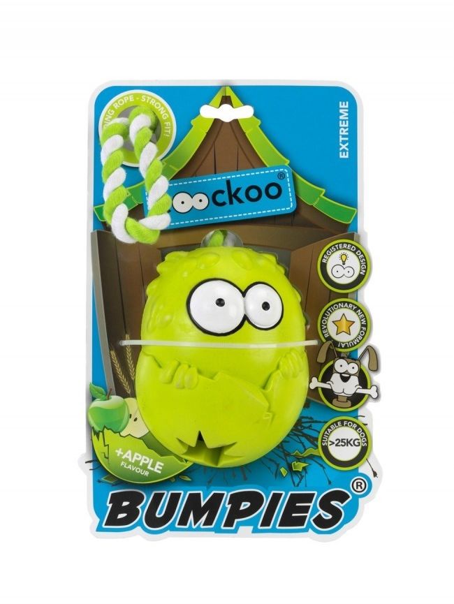 Coockoo Zabawka Bumpies+lina Zielona S 9kg