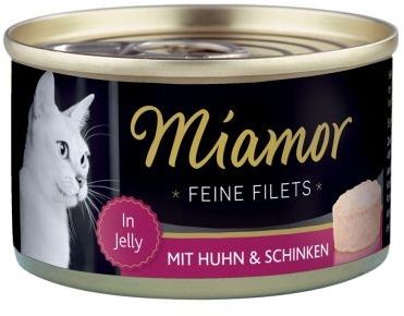 Miamor Feine Filets Dose Huhn & Schinken - Kurczak I Szynka 100G