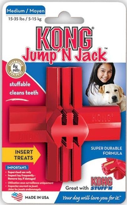 KONG  Zabawka Jump N Jack dla psa Rozm. M