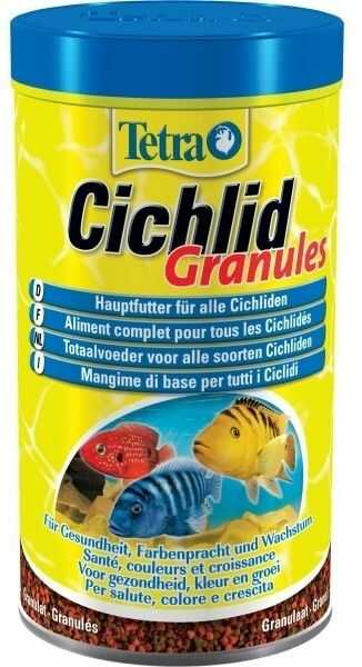 Tetra Cichlid Granules 500 ml pokarm dla ryb gatunku pielęgnic średniej wielkości 500ml