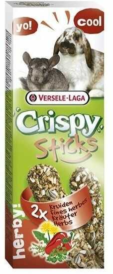 Versele-Laga Kolby dla królików i szynszyli z ziołami Crispy Sticks Rabbit&Chinchilla Herbs, 110 g