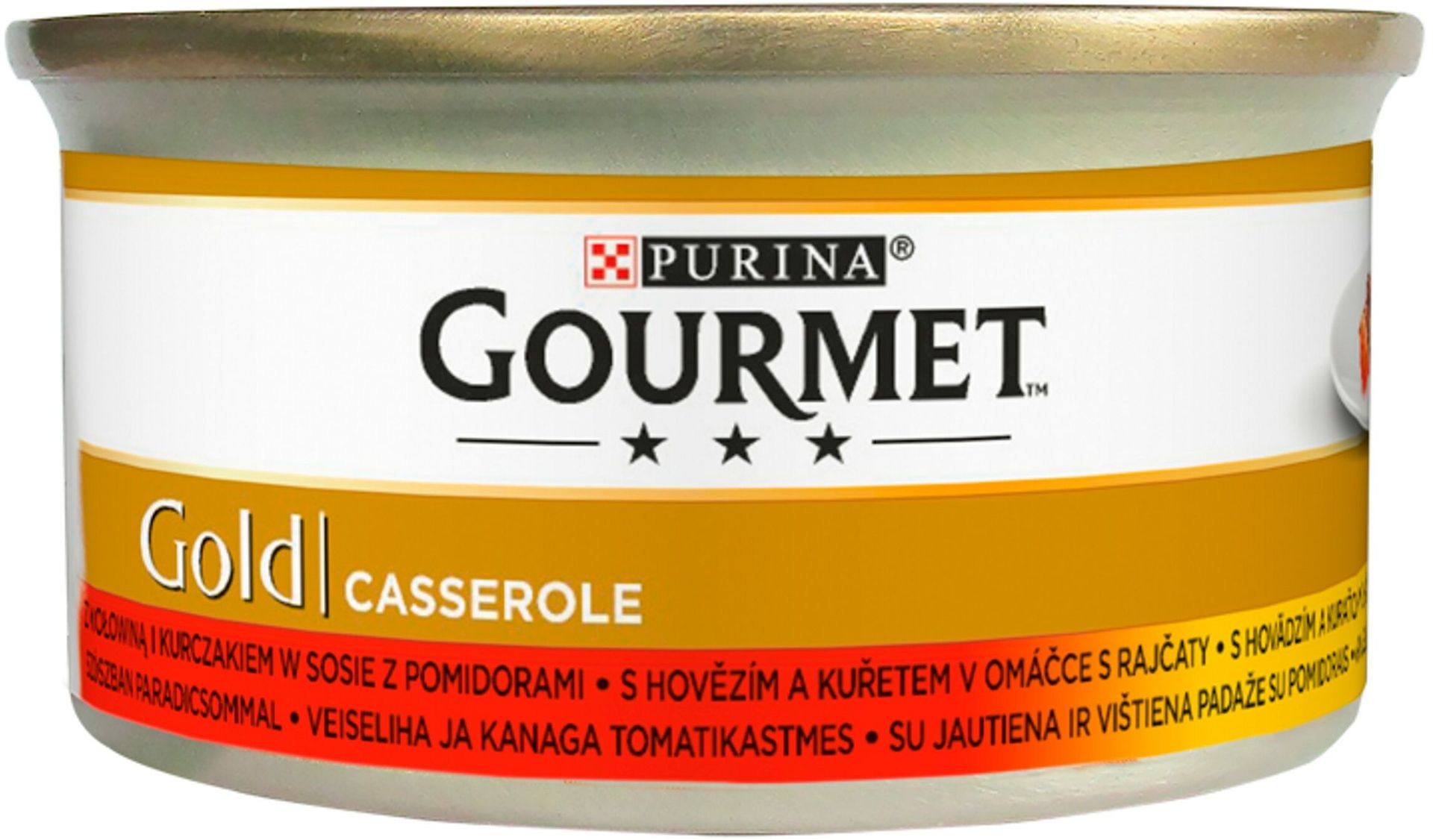 Purina Gourmet Gold Wołowina i kurczak w sosie pomidorowym 85g