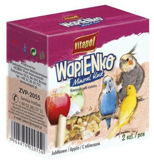Vitapol Kostka Wapienna Dla Ptaków - Jabłko