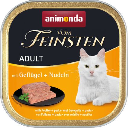 Animonda Vom Feinsten CAT Adult Drób z makaronem 100g Pakiet