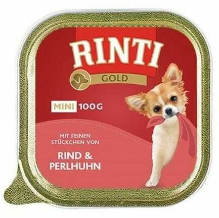 Rinti Gold Mini Wołowina i perliczka 16x100g