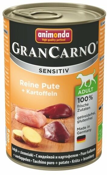 Animonda Gran Carno Sensitiv Indyk + ziemniaki 400g 12316