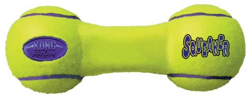 KONG - Zabawka Airdog squeaker piszcząca hantel rozm. M