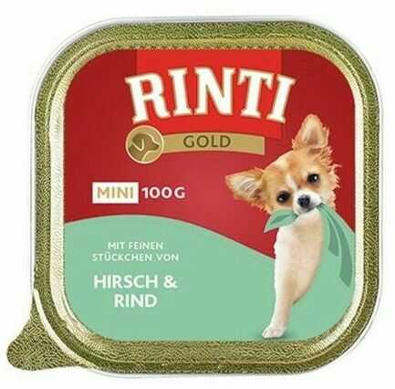 Rinti Gold Mini Jeleń i wołowina 100g