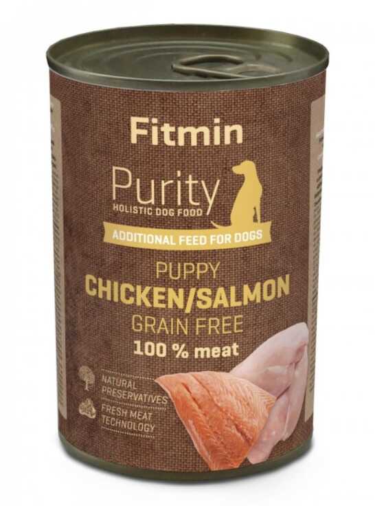 Fitmin Dog Purity tin PUPPY Salmon with Chicken 400 g