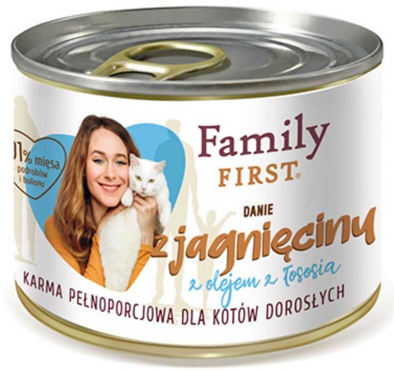 FAMILY FIRST - Karma mokra dla KOTA jagnięcina z olejem z łososia 200g