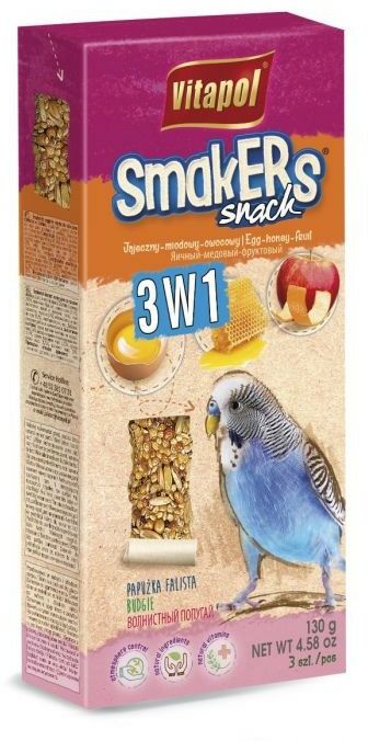 Vitapol Smakers dla papugi falistej 3 szt.