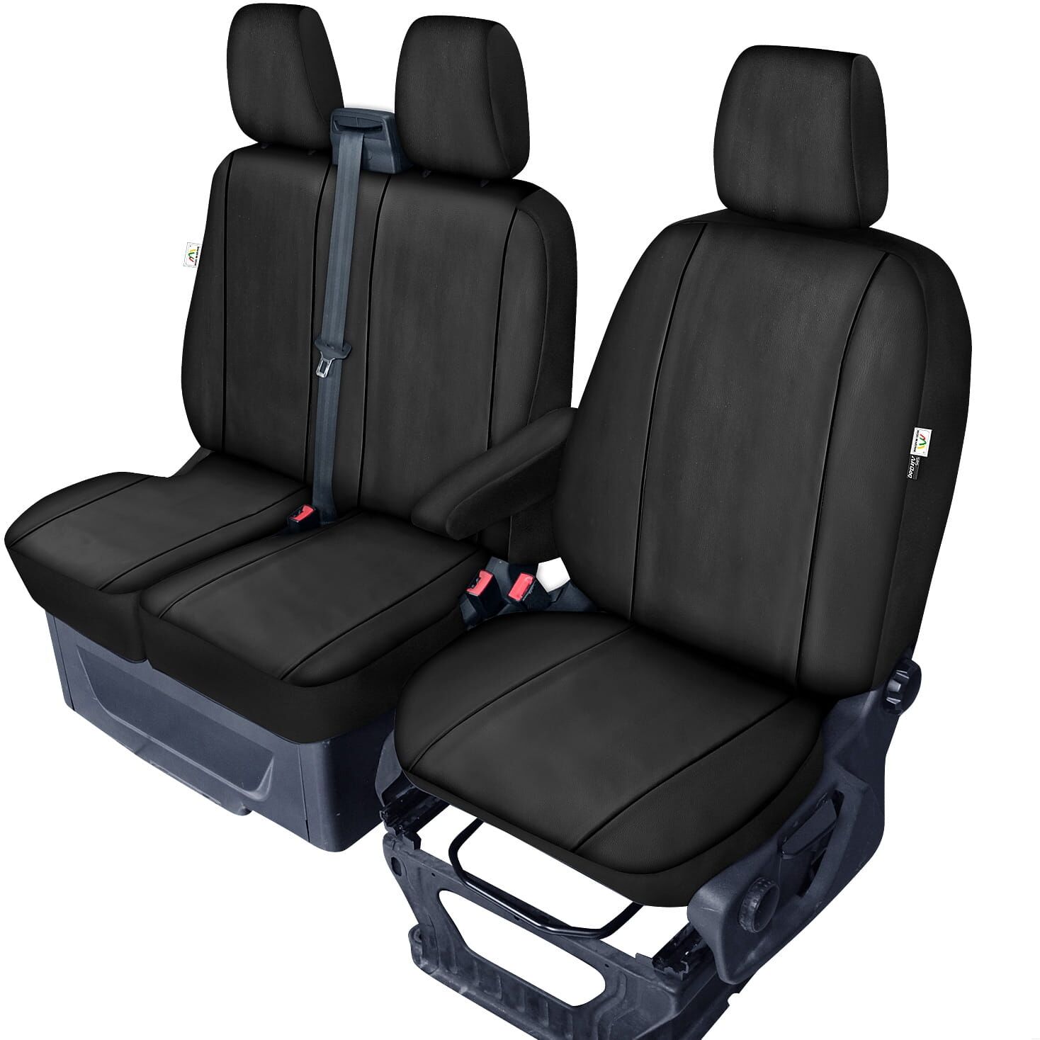Ford Transit VIII od 2013 - skórzane pokrowce miarowe 1+2