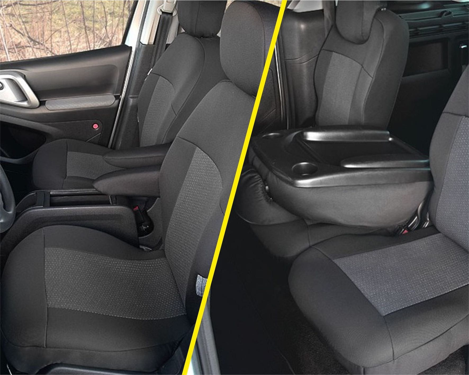 Peugeot Partner II / Citroen Berlingo II Combi - Miarowe pokrowce komplet