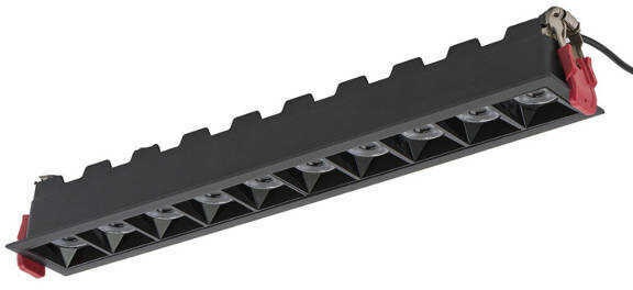 Liniowa oprawa sufitowa wpuszczana MIDI LED BLACK 3000K 40W czarny