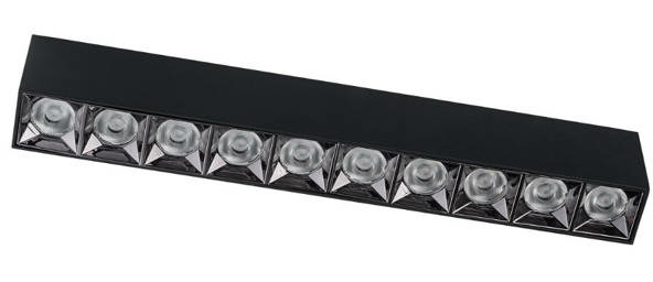 Liniowa oprawa natynkowa MIDI LED 40W 3000K ciepła czarny
