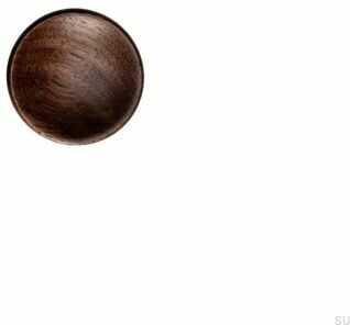 Gałka meblowa Disc 38 Drewniana Orzech Włoski