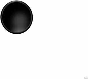 Gałka meblowa Disc 38 Drewniana Czarna Lakierowana