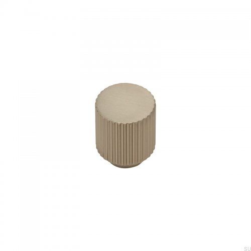 Gałka meblowa Helix Stripe Srebrna Metalowa Szczotkowana (Inox Look)