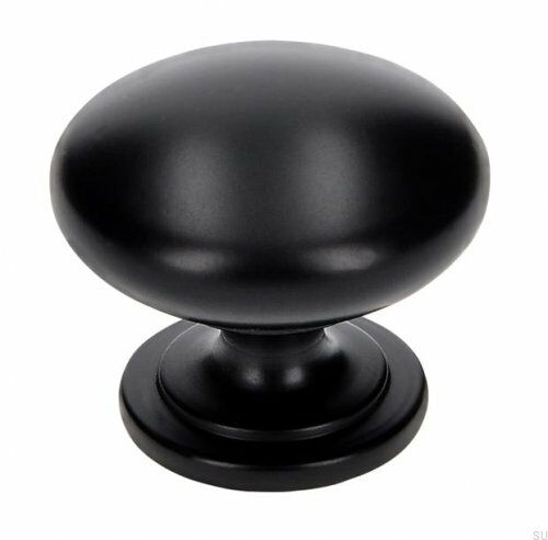 Gałka meblowa 1533 Metalowa Czarna Matowa