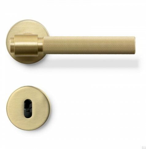 Klamka drzwiowa Helix 200 Metalowa Złota Standard skandynawski