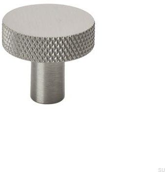 Gałka meblowa Flat 26 Srebrna Metalowa (Inox Look)
