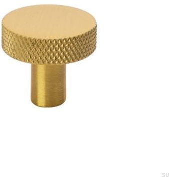 Gałka meblowa Flat 26 Złota Szczotkowana