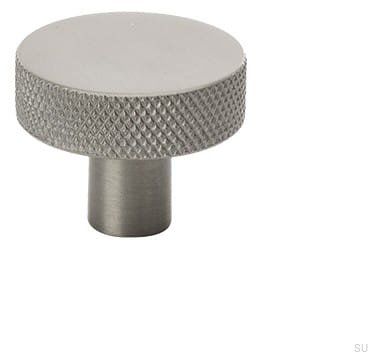 Gałka meblowa Flat 32 Srebrna Metalowa (Inox Look)