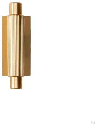 Gałka meblowa z podkładką T-Bar Arpa Plate Aluminiowa Złota Szczotkowana