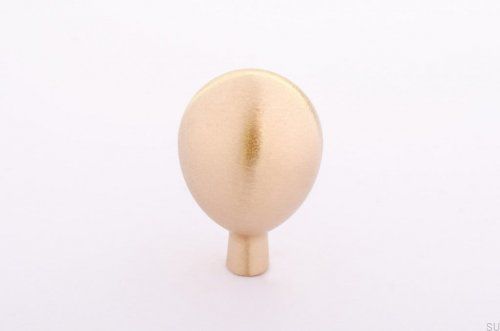 Gałka meblowa Drop 20 Mosiężna Szczotkowana Nielakierowana