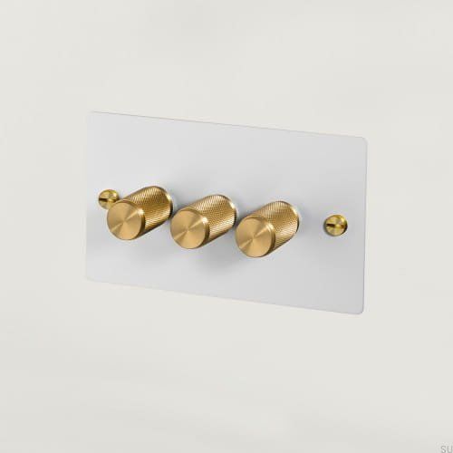 Włącznik - Premium 3G Dimmer Biały/Mosiężny [El730P]