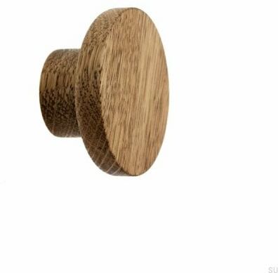 Gałka meblowa Basic Drewniana Dębowa 40 - 100 (nóżka 18 mm) - Olej Przyciemniający