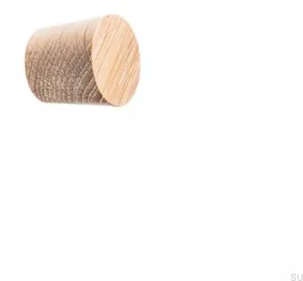 top Gałka meblowa Basic Cone Drewniana Dębowa 20 - 40 - Olej Biały
