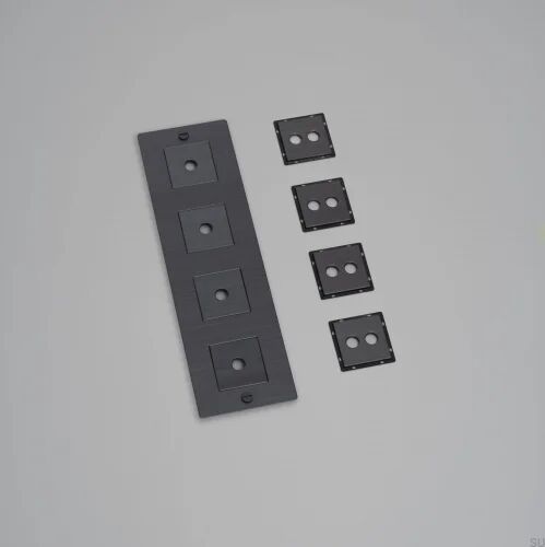 Ramka z wypełnieniem pionowa 4G Wall Plate Palony Brąz Standard europejski