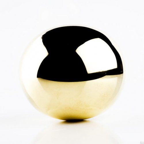 Gałka meblowa Moon 52 Mosiężna Polerowana Nielakierowana