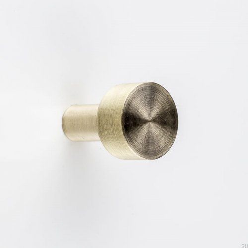 Gałka meblowa Luciola 20 Mosiężna Szczotkowana Nielakierowana