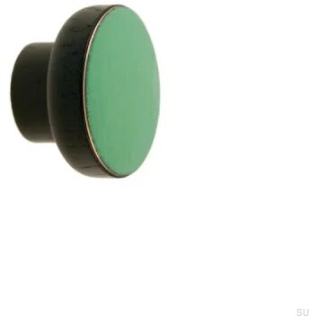 Gałka meblowa Simple Black 40 Drewniana Emaliowana Zielona