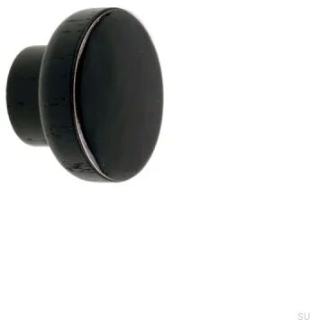 Gałka meblowa Simple Black 40 Drewniana Emaliowana Czarna