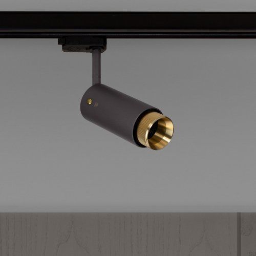 Lampa Exhaust Track Grafitowa z mosiądzem