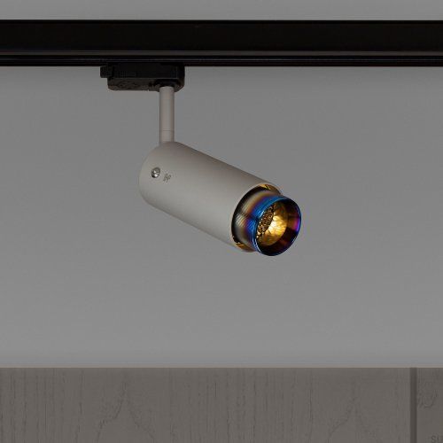 Lampa Exhaust Track Szara z paloną stalą