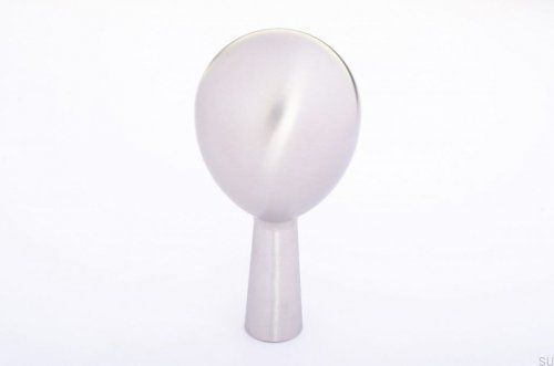 Gałka Drop 56 Srebrna Stalowa Szczotkowana