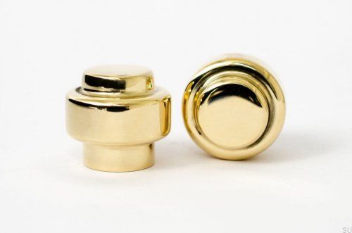 Gałka meblowa Hip 30 Mosiężna Polerowana Nielakierowana