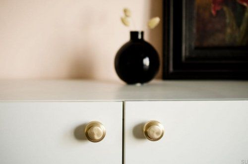 Gałka meblowa Hip 30 Mosiężna Szczotkowana Nielakierowana