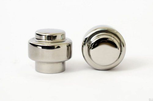 Gałka meblowa Hip 30 Stalowa polerowana