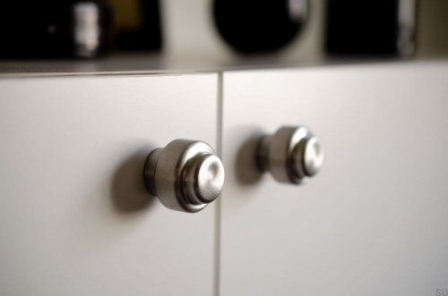 Gałka meblowa Hip 30 Stalowa szczotkowana